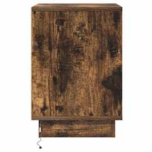 Noční skříňka s 2 pcs Kouřový dub 39 x 34.5 x 50 cm - obrázek 9