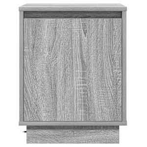 Noční skříňka 2 pcs Šedá 39 x 34,5 x 50 cm Kompozitní dřevo - obrázek 8