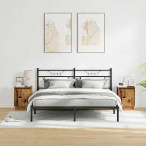 Noční skříňka 2 pcs Staré dřevo 39 x 34,5 x 50 cm - obrázek 4