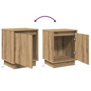 Noční skříňka 2 pcs Artisanový dub 39 x 34,5 x 50 cm - obrázek 14
