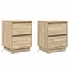 vidaXL &Ouml;&ouml;lambi kapp 2 tk Sonoma tamm 39 x 34,5 x 50 cm Tehispuit