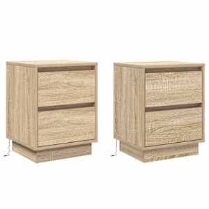 Noční skříňka se zásuvkou 2 pcs Sonoma dub 39 x 34,5 x 50 cm - obrázek 2