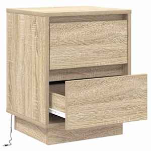 Noční skříňka se zásuvkou 2 pcs Sonoma dub 39 x 34,5 x 50 cm - obrázek 7