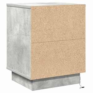 Noční skříňka se zásuvkou 2 pcs Betonově šedá 39 x 34,5 x 50 cm - obrázek 10