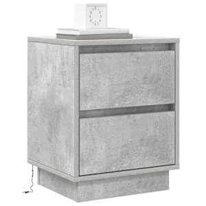 Noční skříňka se zásuvkou 2 pcs Betonově šedá 39 x 34,5 x 50 cm - obrázek 3