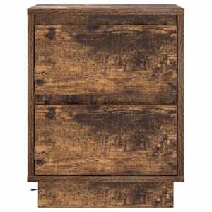 Noční skříňka se zásuvkou 2 pcs Kouřový dub 39 x 34,5 x 50 cm - obrázek 8