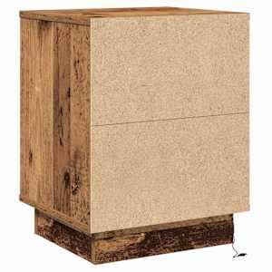 Noční skříňka se zásuvkou 2 pcs Staré dřevo 39 x 34,5 x 50 cm - obrázek 10