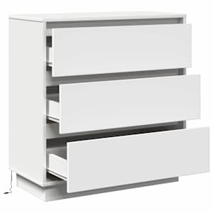 Noční skříňka Bílá 71 x 34,5 x 75 cm Kompozitní dřevo - obrázek 6