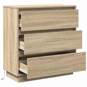 Noční skříňka Sonoma dub 71 x 34,5 x 75 cm Kompozitní dřevo - obrázek 7