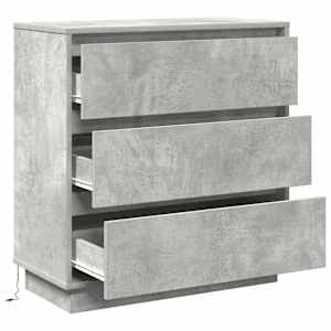 Noční skříňka Betonově šedá 71 x 34,5 x 75 cm Kompozitní dřevo - obrázek 6