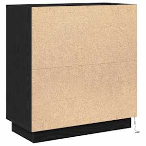 Servírovací stolek Černý dub 71 x 34.5 x 75 cm Kompozitní dřevo - obrázek 11