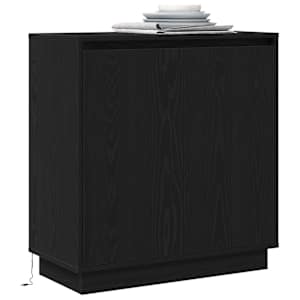 Servírovací stolek Černý dub 71 x 34.5 x 75 cm Kompozitní dřevo - obrázek 3