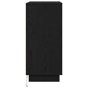 Servírovací stolek Černý dub 71 x 34.5 x 75 cm Kompozitní dřevo - obrázek 10
