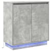 vidaXL LED Kummuti Betoonhall 71 x 34,5 x 75 cm Tehispuit