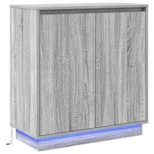 LED komoda Šedá Sonoma 71 x 34,5 x 75 cm kompozitní dřevo - obrázek 2