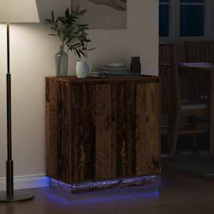 LED komoda Staré dřevo 71 x 34,5 x 75 cm kompozitní dřevo - obrázek 6
