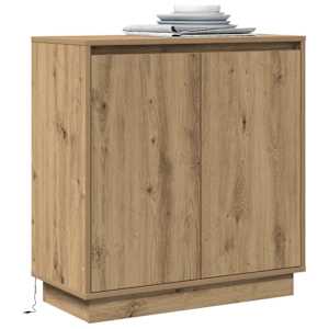 LED komoda Artisanový dub 71 x 34,5 x 75 cm kompozitní dřevo - obrázek 3
