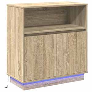 LED komoda Sonoma dub 71 x 34,5 x 75 cm kompozitní dřevo - obrázek 2