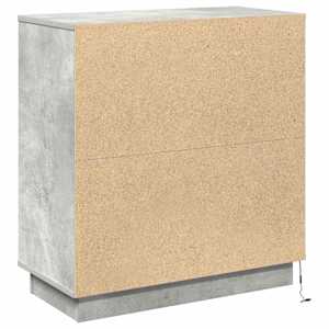 LED komoda Betonová šedá 71 x 34,5 x 75 cm kompozitní dřevo - obrázek 10