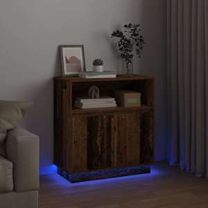 LED komoda Staré dřevo 71 x 34,5 x 75 cm kompozitní dřevo - obrázek 6