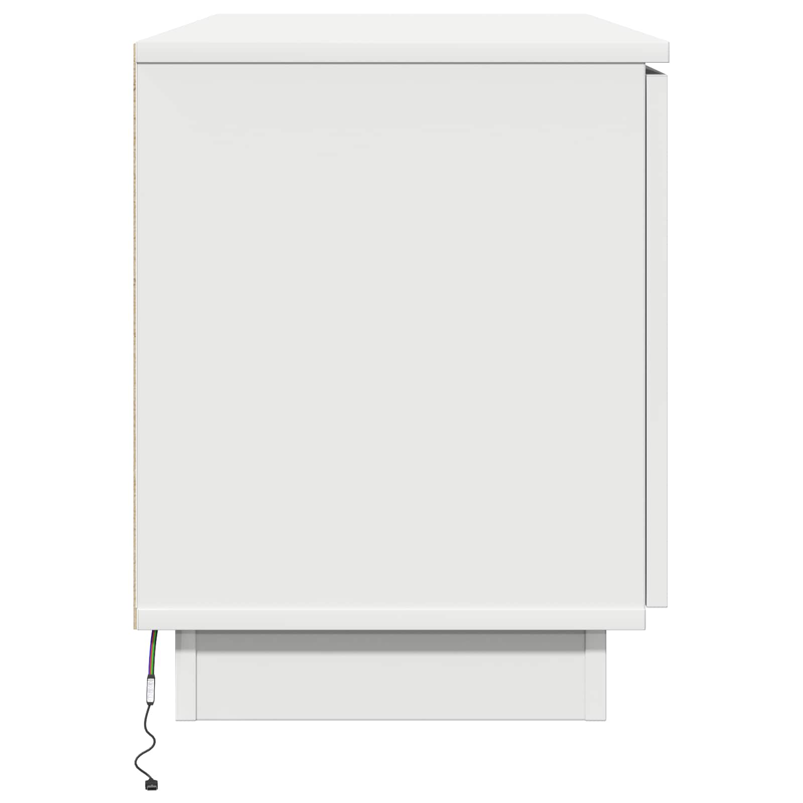 TV-kaappi Valkoinen 100 x 38 x 49 cm Tekninen puu - Image 8
