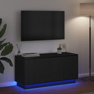 Televizní skříň Černý dub 100 x 38 x 49 cm kompozitní dřevo - obrázek 5