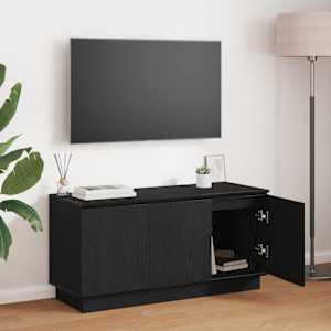 Televizní skříň Černý dub 100 x 38 x 49 cm kompozitní dřevo - obrázek 1