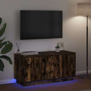 Televizní skříň Kouřový dub 100 x 38 x 49 cm kompozitní dřevo - obrázek 5