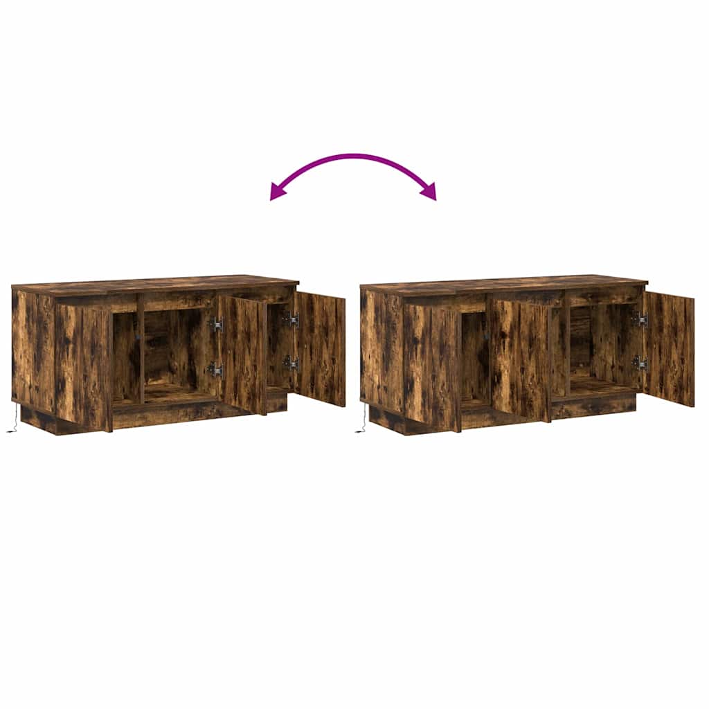 Televizní skříň Kouřový dub 100 x 38 x 49 cm kompozitní dřevo - obrázek 14