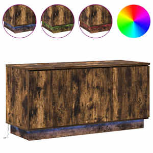 Televizní skříň Kouřový dub 100 x 38 x 49 cm kompozitní dřevo - obrázek 4