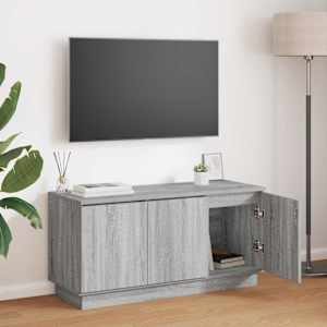 TV omarica Siva Sonoma 100 x 38 x 49 cm Konstruiran les