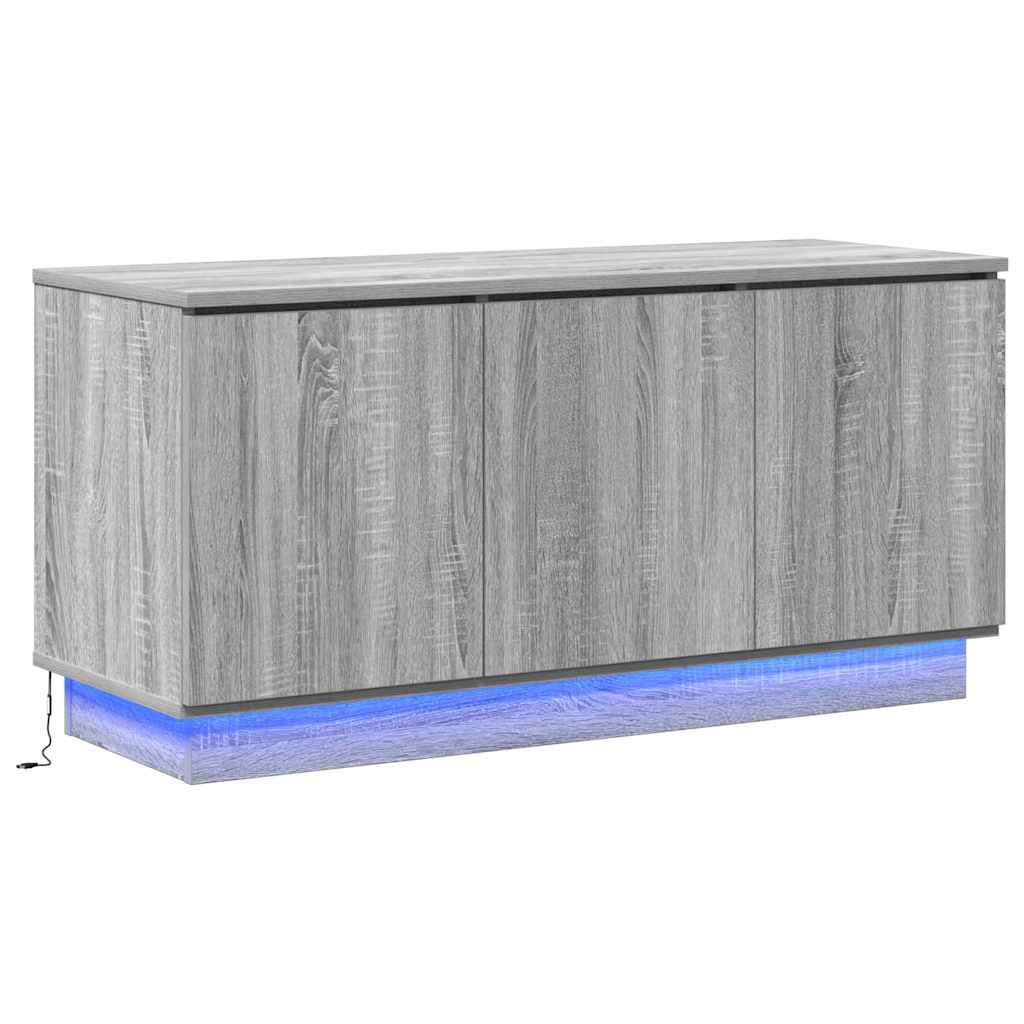  vidaXL LED-es TV Szekrény Szürke sonoma 100 x 38 x 49 cm Faanyag akciós termékkép 1