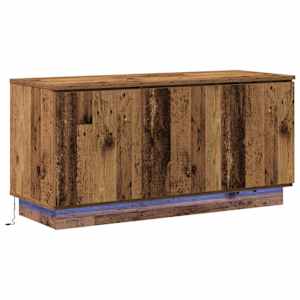 Televizní skříň Staré dřevo 100 x 38 x 49 cm kompozitní dřevo - obrázek 2