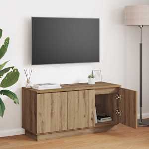 TV omarica Umetni hrast 100 x 38 x 49 cm Konstruiran les
