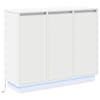 vidaXL LED Kummuti Valge 90 x 32 x 75 cm Tehispuit