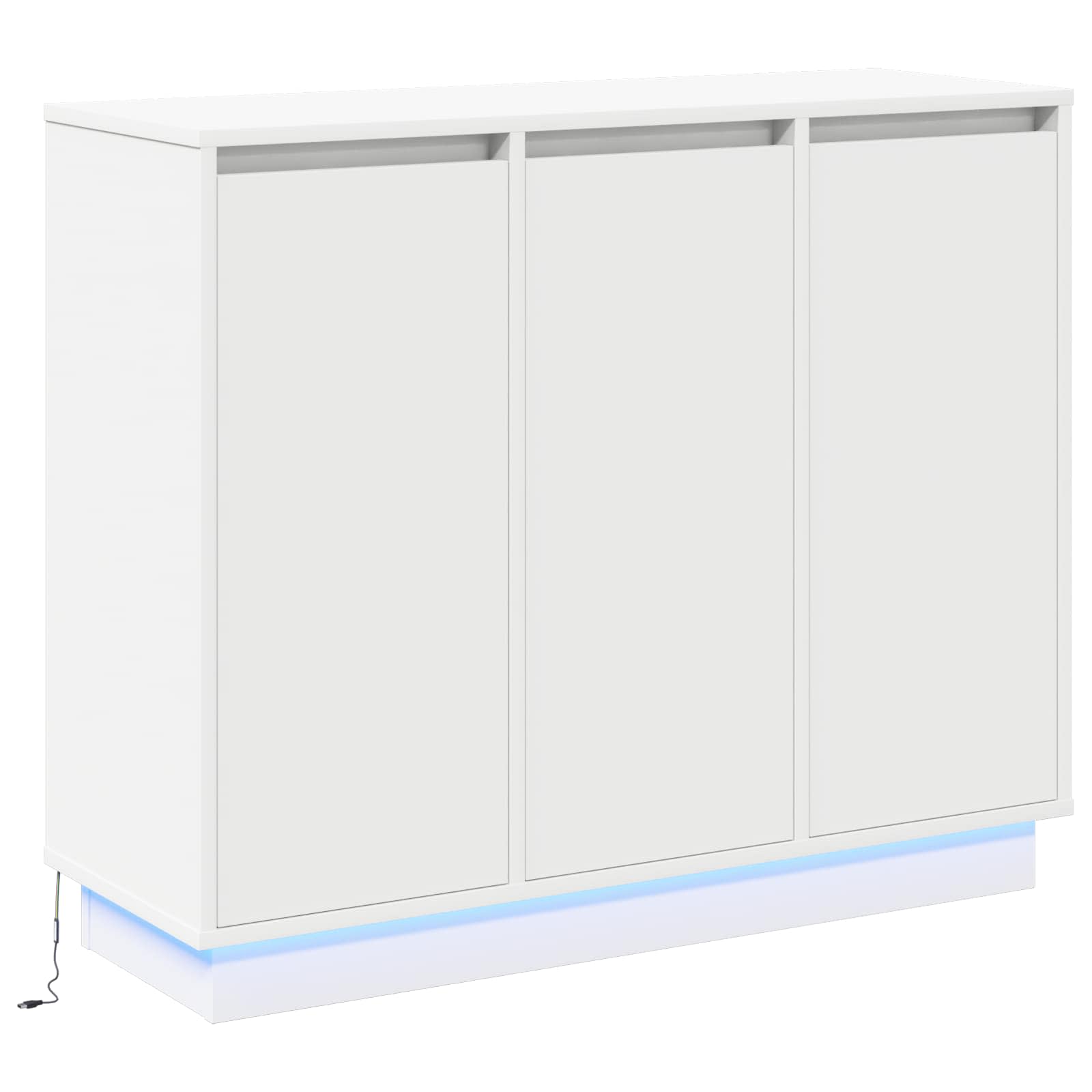Thumbnail - vidaXL LED-Sideboard Weiß 90 x 32 x 75 cm Holzwerkstoff