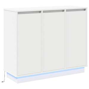 LED komoda Bílá 90 x 32 x 75 cm kompozitní dřevo - obrázek 2