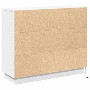 LED komoda Bílá 90 x 32 x 75 cm kompozitní dřevo - obrázek 10