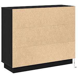 LED komoda Černý dub 90 x 32 x 75 cm kompozitní dřevo - obrázek 11