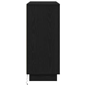 LED komoda Černý dub 90 x 32 x 75 cm kompozitní dřevo - obrázek 10