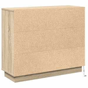 LED komoda Sonoma dub 90 x 32 x 75 cm kompozitní dřevo - obrázek 11