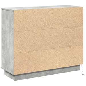 LED komoda Betonově šedá 90 x 32 x 75 cm kompozitní dřevo - obrázek 11
