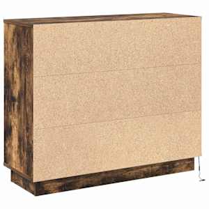 LED komoda Kouřový dub 90 x 32 x 75 cm kompozitní dřevo - obrázek 11