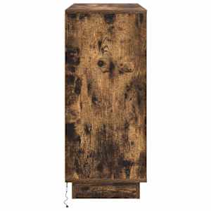 LED komoda Kouřový dub 90 x 32 x 75 cm kompozitní dřevo - obrázek 10