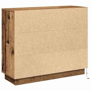 LED komoda Staré dřevo 90 x 32 x 75 cm kompozitní dřevo - obrázek 11