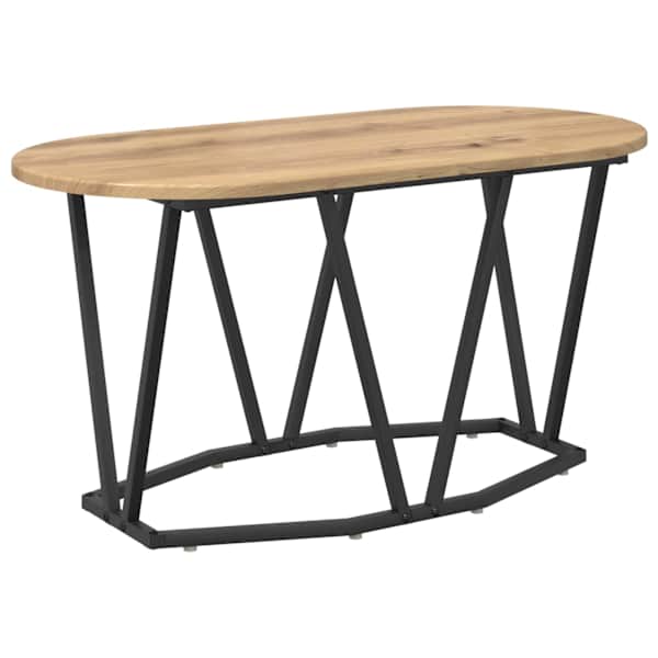 vidaXL Kohvilaud K&auml;sit&ouml;&ouml;puu 80 x 40 x 40.5 cm T&ouml;&ouml;deldud puit ja metall