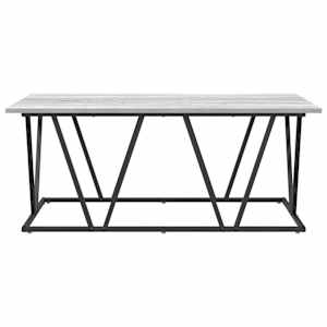 Konferenční stolek Šedá 100 x 50 x 40 cm Skládané dřevo a kov - obrázek 5