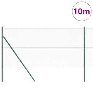 Hexagonální kotvení plotu 10 x 1 m Ocel potažená PVC Zelená - obrázek 3