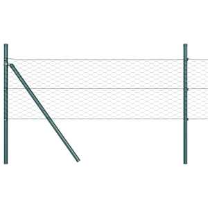 Hexagonální kotvení plotu 25 x 0,4 m Ocel potažená PVC Zelená - obrázek 7