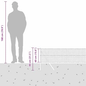 Hexagonální kotvení plotu 25 x 0,4 m Ocel potažená PVC Zelená - obrázek 15